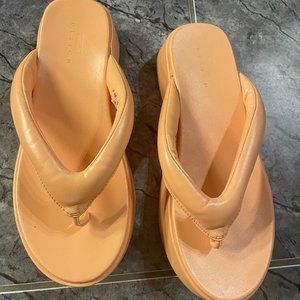Orange Platform Flip Flops ASOS